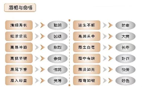 眉毛五行|麻衣神相完整版二十三种眉形吉凶论断